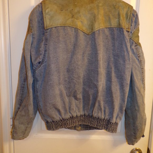 Rare True Vintage Guess Denim Bomber Jacket - Picture 3 of 5